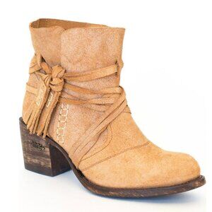 Miss Macie Women's Katie Jo Suede Round Toe Booties